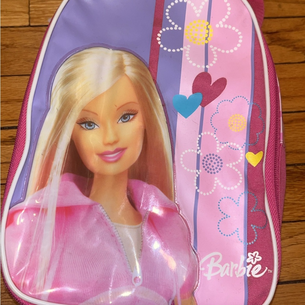 Barbie Pink and Purple Floral Backpack